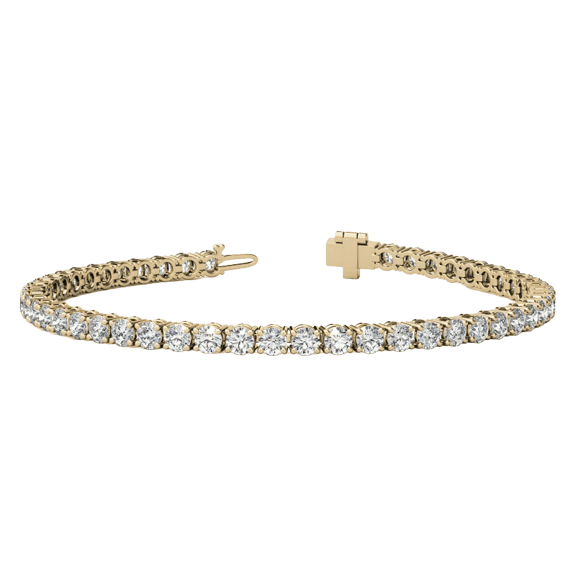 Voss+Agin 6.0 Carat TW Lab-Created White Sapphire Tennis Bracelet