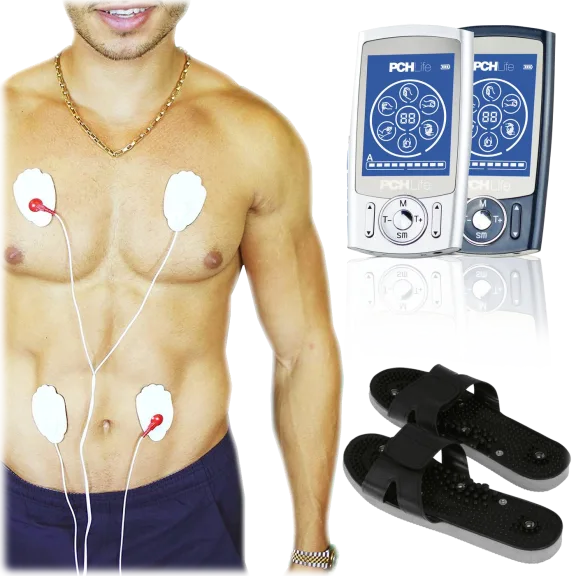 PCHLife 16-Channel TENS Electrotherapy Massager with Slippers