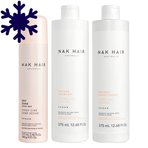 NAK Hair Australia 3-Piece Volume Haircare Set