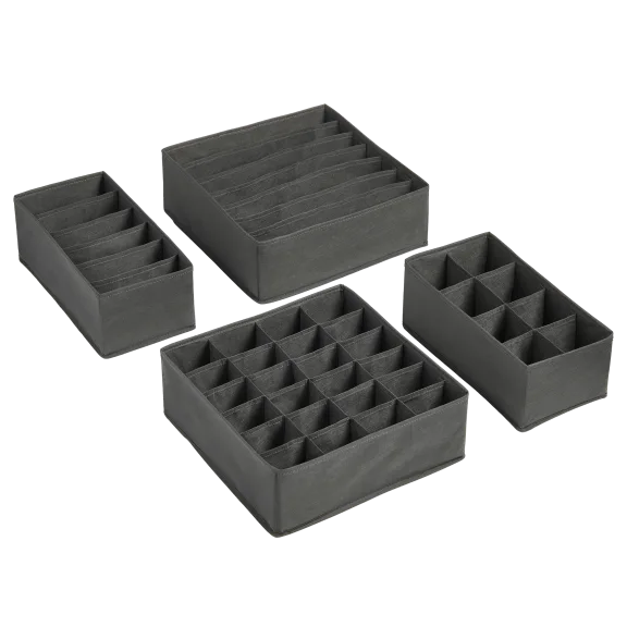 Tidy & Co. 4-Piece Collapsible Fabric Storage