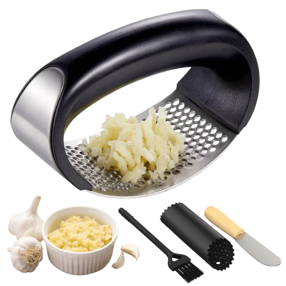 Cheer Collection Garlic Press Rocker Set