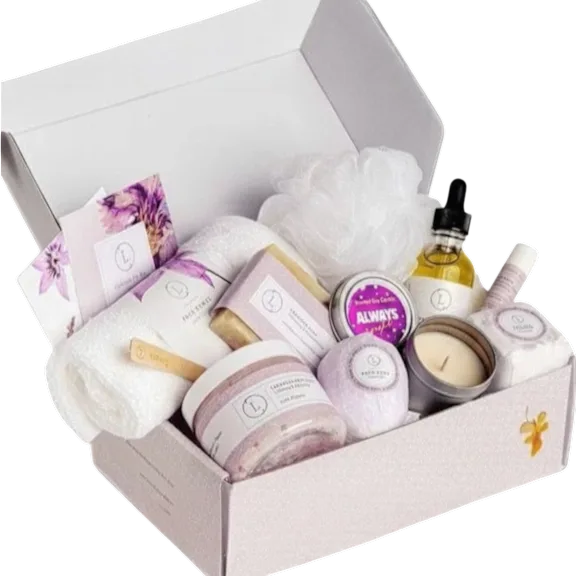 The Lavender Bath Bomb and Shower Steamer Gift Box