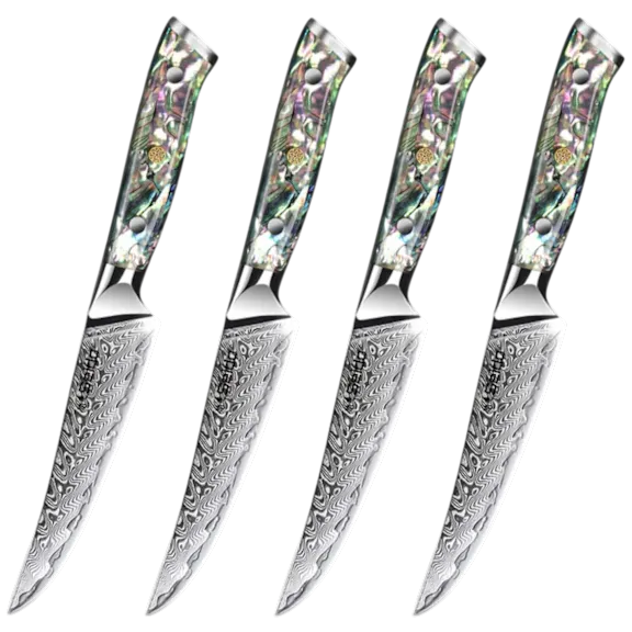The Awabi Straight-Edge Steak Knife Set