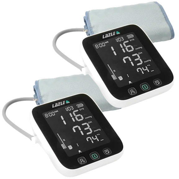 2-Pack: Lazle Automatic Digital Blood Pressure Monitors
