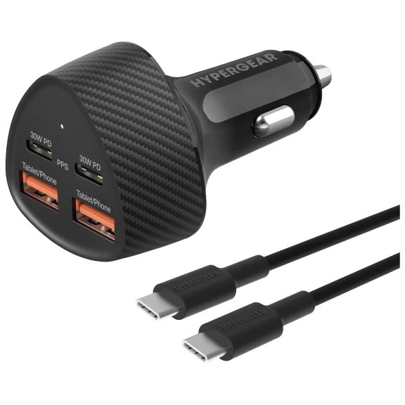 HyperGear Speedboost Quad 77W Car Charger Kit