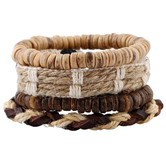4-Pack: Boho Bracelets
