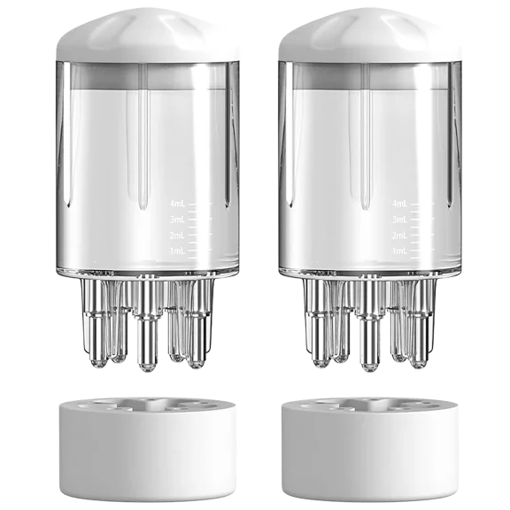 2-Pack: Amore Paris Portable Hair Oil Scalp Applicator Comb & Massage Brush