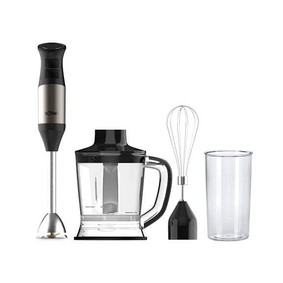 SOLAC Professional Stainless-Steel 1000W Hand Blender with Accessories Kit