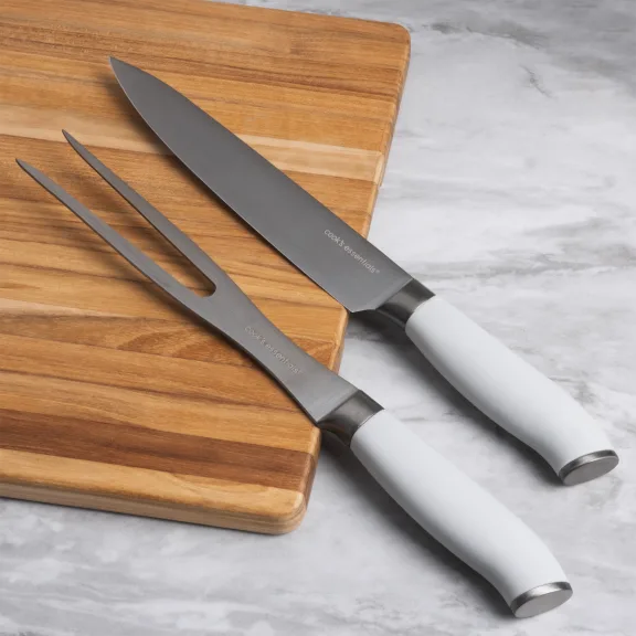 The Japanese Steel Carving Knife and Fork Set