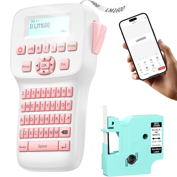 EazeID Label Maker Machine with Tape