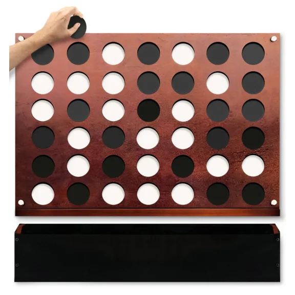 The Giant Wall-Mounted 4-in-a-Row Game