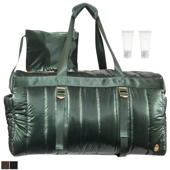 Joan & David Bolsa Deportiva Tubular Metalica de Nailon