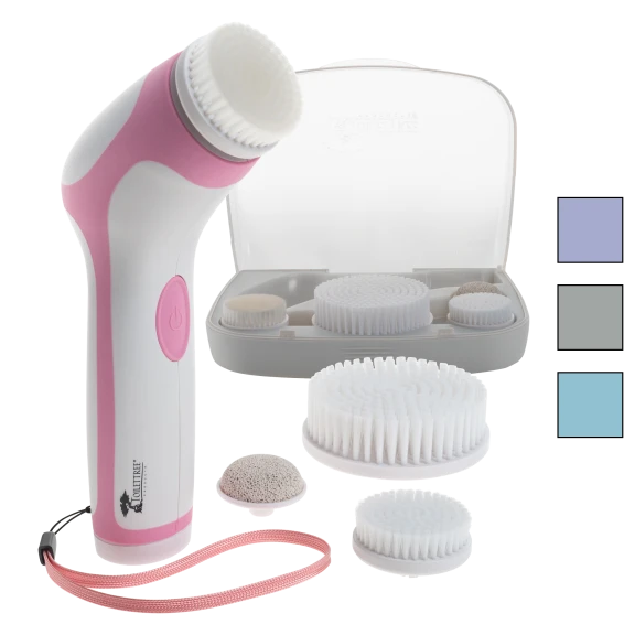 ToiletTree Face & Body Sonic Brush Set in Case with Replacement Attachments