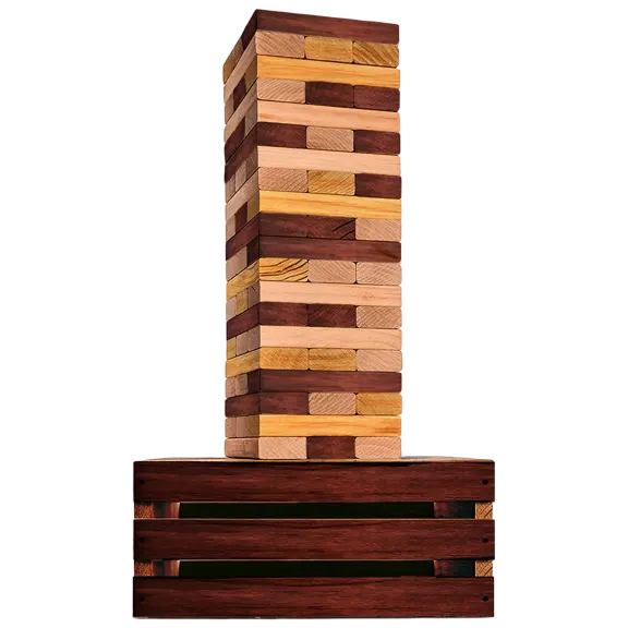 The Giant Wooden Stacking Tower Game