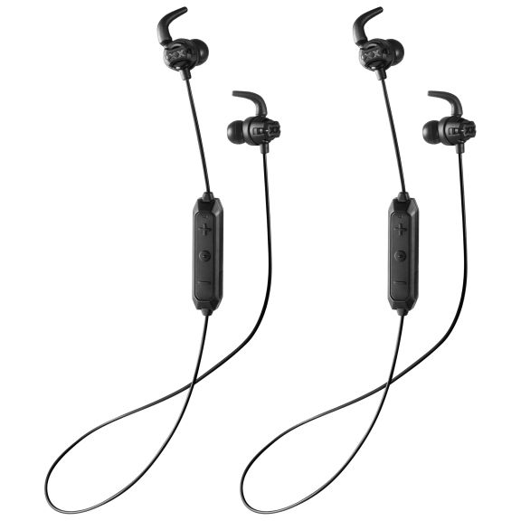 2-Pack JVC Xtreme Xplosives Deep Bass Wireless Earbuds