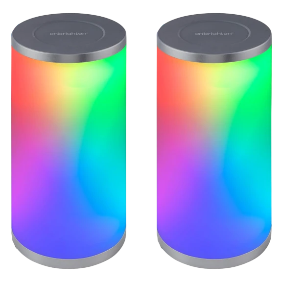 2-Pack: Enbrighten LED Tabletop Lamps