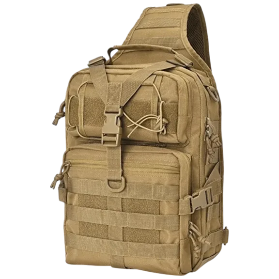 JupiterGear Tactical Molle Sling Backpack with Adjustable Strap