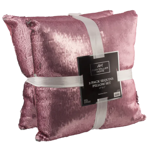 2-Pack: Amy Miller 17" Mermaid Pillows