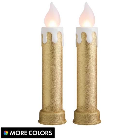 2-Pack: Mr. Christmas Indoor/Outdoor 24" Blow Mold Candles