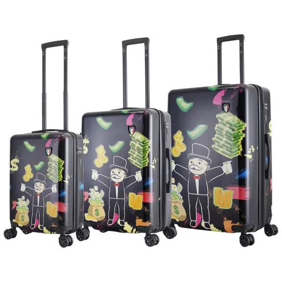 TUCCI Italy 3-Piece Locking Luggage Set