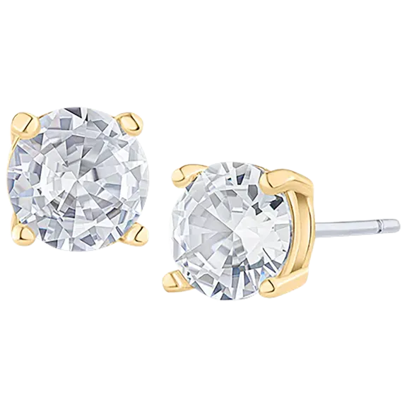 Ice by Jardin Aretes Stud de Circonia Cúbica Redonda 2.0 Quilates Totales TW