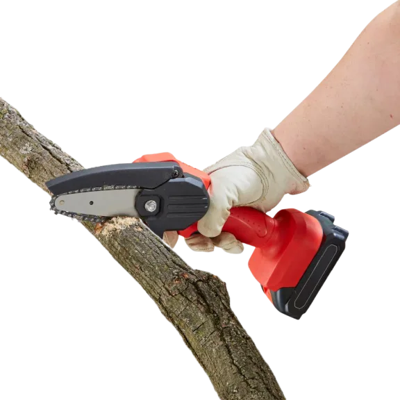 Hammacher Schlemmer 21V Mini 4" Cordless Chainsaw