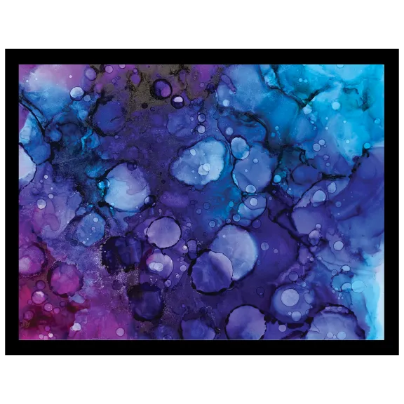 Wahl Art by Venice Beach Collections Alcohol Inks Design Print - Purple/Blue