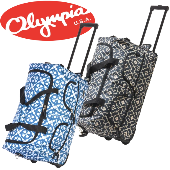 Olympia Printed Rolling Duffels