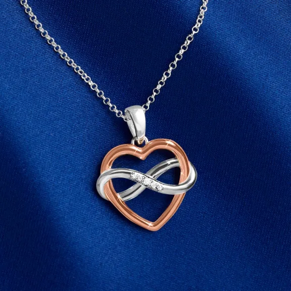 The Diamond Infinite Love Hallmarked Pendant