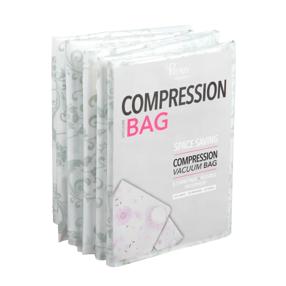 Periea 6-Piece Assorted Compression Storage Bags