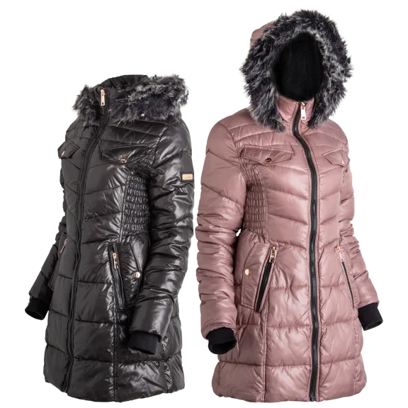 Nicole Miller Hooded Parka With Cozy Lining