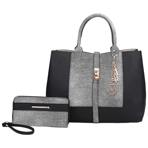 MKF Collection Yola Tote Bag and Wallet Set by Mia K.
