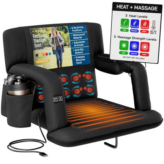 The Premium Heated Massage Stadium Seat