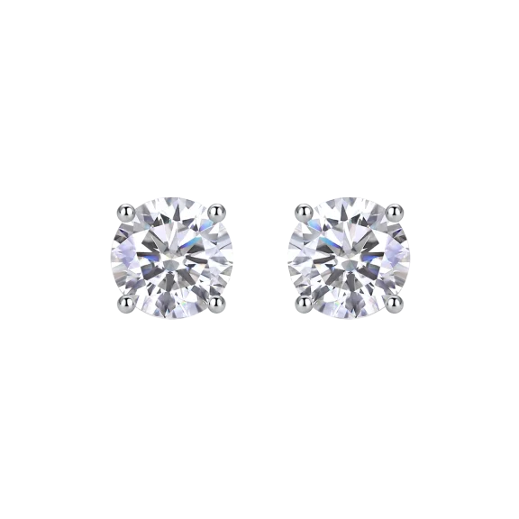 Saffron 1/2 Carat TW Moissanite Stud Earrings