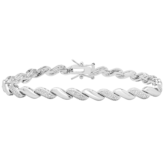 Pulsera San Marco de Moissanita Brillante de 1 Quilate Jaclyn Smith