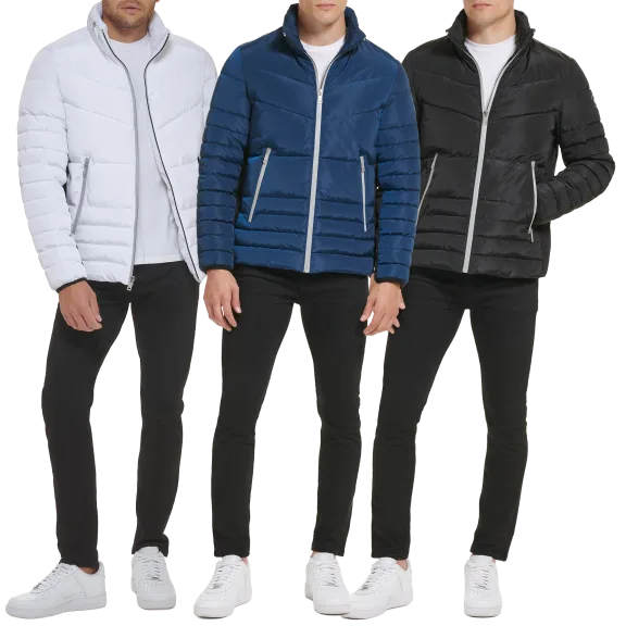 Kenneth Cole New York Men's Quilted Puffer Jacket