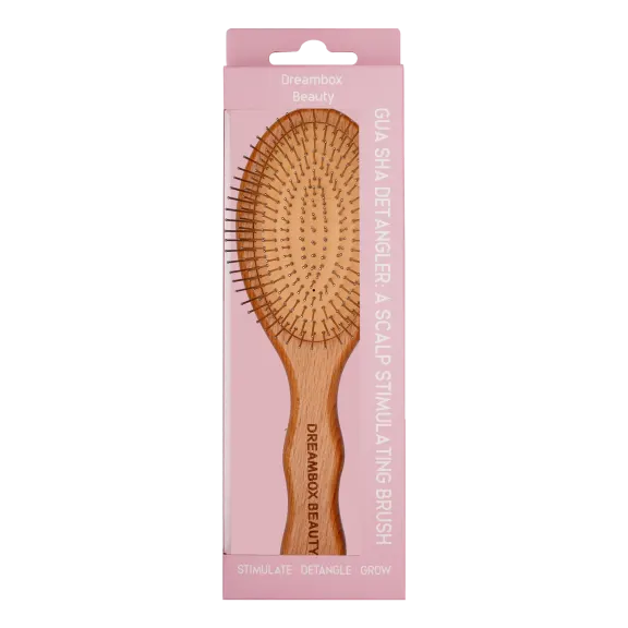 Dreambox Beauty Scalp-Stimulating Gua Sha Detangler Brush