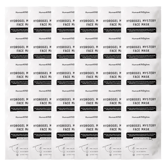 30-Pack: HumanKindGlow Hydrogel Hydrating Face Masks