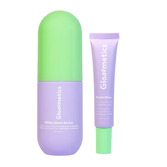 Glossmetics Milky Glaze Face Serum + Glossmetics Check Mate Acne Spot Treatment