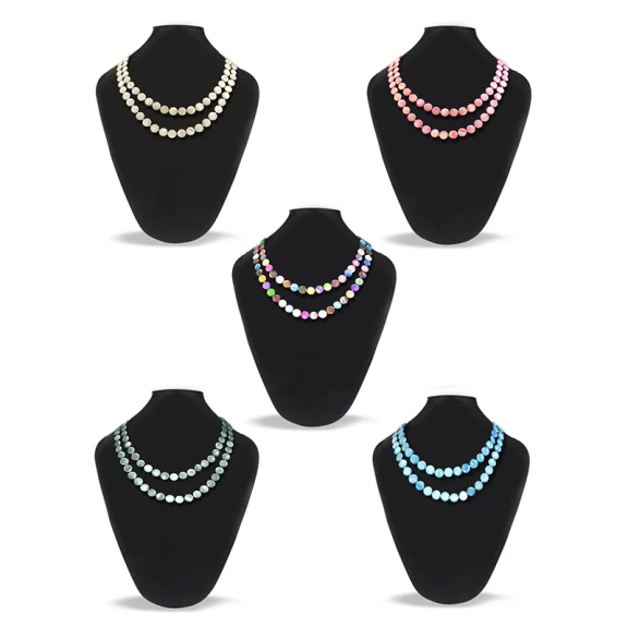 Pacific Pearls Genuine Mother of Pearl Double-Strand Necklace