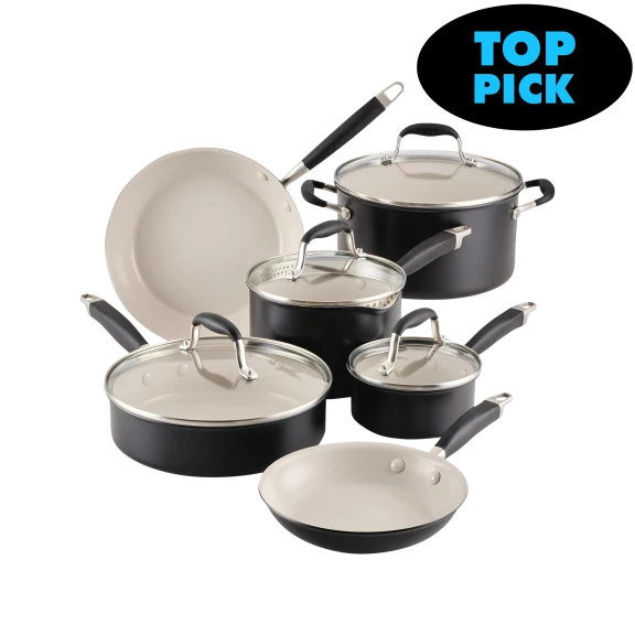 Anolon Advanced 9-Piece Ceramic Nonstick Cookware Set