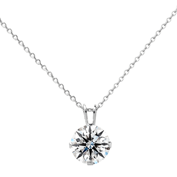 Jaclyn Smith 1/4 Carat Moissanite Solitaire Necklace with Free Chain