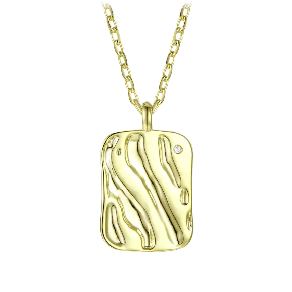 Stella Valentino 14K Gold River Medallion Pendant Necklace