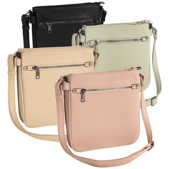 Cee Klein Double Top Zipper Crossbody
