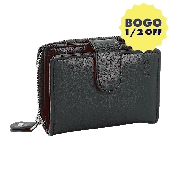 Pop Sonic Pop-Up Leather Wallet & Card Holder with RFID