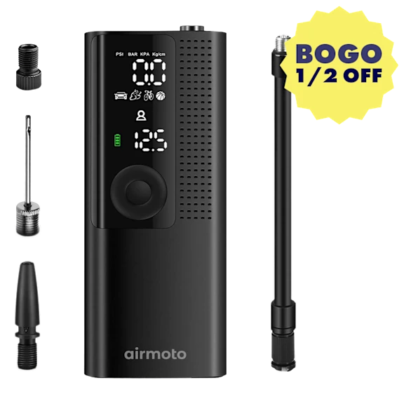 Airmoto Cordless Air Pump and Tire Inflator