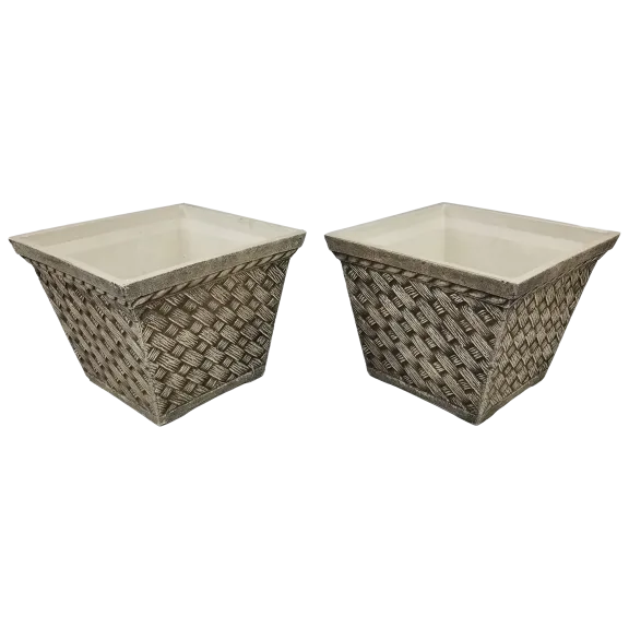 The Square Washed Sandstone Planters