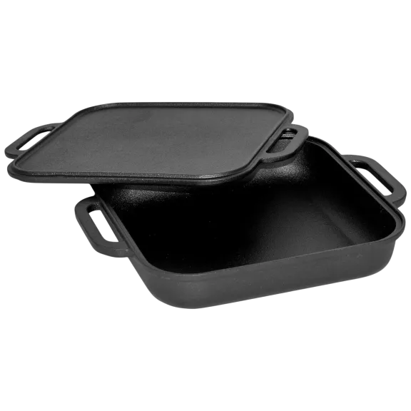 Jim Beam Cast Iron Skillet & Griddle Set
