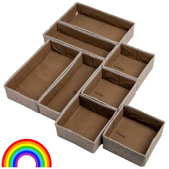 Whitmor 8-Piece Drawer Organizers