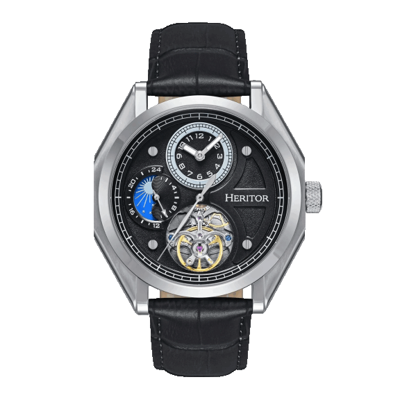 Heritor Reloj Automático Antoni con Correa de Cuero